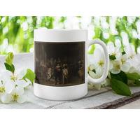 Rembrandt The Night Watch Mug - 11oz Ceramic Coffee Cup with Double-Sided Print - Classic Dutch Art Gift for History Buffs & Art Lovers - Dishwasher & Microwave Safe