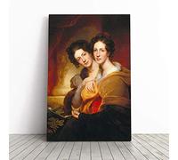 Rembrandt The Sisters Canvas Print | Gallery Wrapped 30mm Frame Wall Art | 24x16 inches | Ready to Hang | Modern Picture | Living Room Bedroom Lounge Office