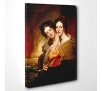 Rembrandt The Sisters Canvas Print | Gallery Wrapped 30mm Frame Wall Art | 30x20 inches | Ready to Hang | Modern Picture | Living Room Bedroom Lounge Office