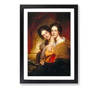 Rembrandt The Sisters Framed Print | A2 Black Framed Wall Art | Ready to Hang | Modern Historical Picture | Living Room Bedroom Lounge Office