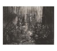 Rembrandt The Three Crosses Large Wall Art Print Canvas Premium Poster Mural