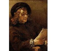 Rembrandt Titus Van Rijn The Artists Son Reading Art Print Canvas Premium Wall Decor Poster Mural