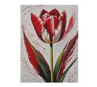 Rembrandt Tulip Painting Illustrated Jigsaw Puzzle for Adults, 500 PCS