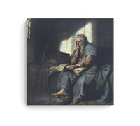 Rembrandt Van Rijn Painter Works《St. Paul in Prison》Printed Posters Wall Art Picture Painting Canvas Prints Artworks Bedroom Living Room Decor 16x16inch(40x40cm)