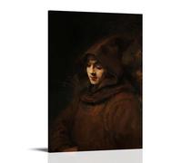 Rembrandt Van Rijn - Titus As A Monk Classic Masterpiece Poster Canvas Wall Art Picture Prints Hanging Photo Idea Decor Homes Artworks 12x18inch(30x45cm)