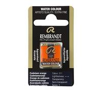 Royal Talens : Rembrandt Watercolour Paint : Half Pan : Cadmium Orange