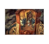 Remedios Varo Embroidering The Earth's Mantle Canvas Poster Wall Art Decor Print Picture Paintings for Living Room Bedroom Decoration Unframe-style 24x36inch(60x90cm)