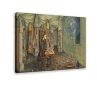 Remedios Varo Revelation (also Titled The Watchmaker) Canvas Poster Bedroom Decor Landscape Office Room Decor Gift Frame-style 16x24inch(40x60cm)