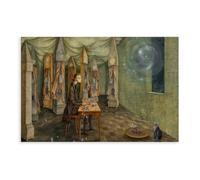 Remedios Varo Revelation (also Titled The Watchmaker) Canvas Poster Wall Art Decor Print Picture Paintings for Living Room Bedroom Decoration Unframe-style 16x24inch(40x60cm)