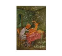 Remedios Varo Sympathy (The Cat's Rage) Canvas Poster Wall Art Decor Print Picture Paintings for Living Room Bedroom Decoration Unframe-style 20x30inch(50x75cm)