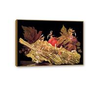 Remedios Varo Wall Art Amoebiasis or vegetables Print on Canvas Surrealism Art Poster Remedios Decoracion Artwork For Living Room Bedroom Home Decor Gift85x60cm(33x24in) Teak frame