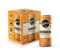 Remedy Kombucha Ginger Lemon 4 x 330ml