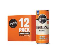 Remedy Kombucha Tea Orange Squeeze Sparkling Live Cultured Naturally Suga