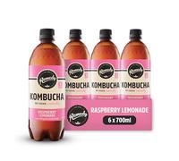 Remedy Kombucha Tea - Raspberry Lemonade - Sparkling Live Cultured Drink - Naturally Sugar Free Soft Drink - Probiotic Drink for Gut Health - 6 x 700ml