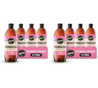 Remedy Kombucha Tea - Raspberry Lemonade - Sparkling Live Cultured Drink - Naturally Sugar Free Soft Drink - Probiotic Drink for Gut Health - 6 x 700ml (Pack of 2)