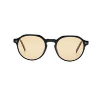RemedyLens® Ren Round Acetate FL-41 Tinted Lenses for Migraine Relief, and light Sensitivity Black Frame with Marble Temple Blue Light Blocking