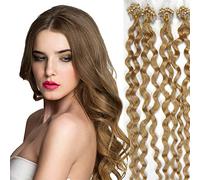 RemeeHi Micro Ring Hair Extensions Curly Human Hair Real Human Hair Micro Ring Loop Hair Extensions 70g 20 Inch Per Pack 6# Dark Chocolate Brown