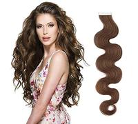 RemeeHi Virgin Hair Tape Extensions Body Wave Wavy Tape in Hair Extensions Remy Human Hair Curly Glue Hair Extensions Seamless Skin Weft 24 Inch 20pcs 60g 2# Dark Brown
