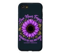 Remember Alzheimers Awareness Love Purple Ribbon Support Case for iPhone SE (2020) / 7/8