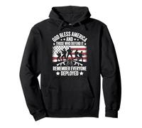 Remember Deployed Military Family Red Fridays Support Pullover Hoodie