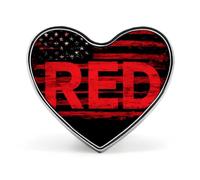 Remember Everyone Deployed Custom Brooch Pin Heart Lapel Pins Tie Suit Dress Accessories for Men Women Wedding Birthday