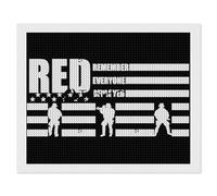 Remember Everyone Deployed Diamond Painting Kits for Adults DIY 5D Round Full Drill Art Diamonds Dots Decor 16"x20"