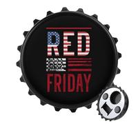 Remember Everyone Deployed Friday Fasion Bottle Opener Refrigerator Magnet for Kitchen Bar Party 3.1 Inch