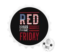 Remember Everyone Deployed Friday Fasion Bottle Opener Refrigerator Magnet for Kitchen Bar Party 3.1 Inch