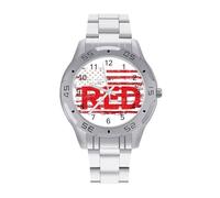 Remember Everyone Deployed Men's Business Watch Fashion Stainless Steel Wristwatches Custom Watches for Women