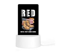 Remember Everyone Deployed RED Friday Acrylic Night Light Personalised Nightlight Bedside Lamp for Friends Ladies