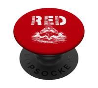 Remember Everyone Deployed - RED Friday Support Troops PopSockets Adhesive PopGrip