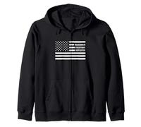 Remember Everyone Deployed - RED Friday Support Troops Zip Hoodie