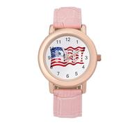 Remember Everyone Deployed U.S. Women's Wrist Watch Fashion Alloy Quartz Watch with Strap Easy to Read