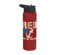 Remember Everyone Deployed Until They Come Home RED Friday Stainless Steel Insulated Water Bottle
