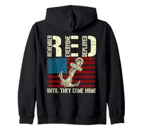 Remember Everyone Deployed Until They Come Home RED Friday Zip Hoodie