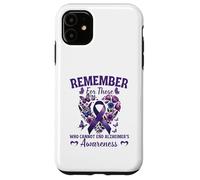 Remember For Those Who Cannot Alzheimer's Awareness Ribbon Case for iPhone 11