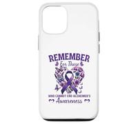 Remember For Those Who Cannot Alzheimer's Awareness Ribbon Case for iPhone 12/12 Pro
