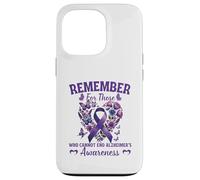 Remember For Those Who Cannot Alzheimer's Awareness Ribbon Case for iPhone 13 Pro