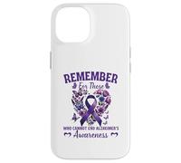 Remember For Those Who Cannot Alzheimer's Awareness Ribbon Case for iPhone 14