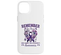 Remember For Those Who Cannot Alzheimer's Awareness Ribbon Case for iPhone 14 Plus