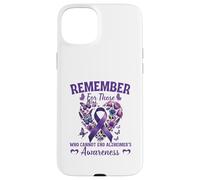 Remember For Those Who Cannot Alzheimer's Awareness Ribbon Case for iPhone 15 Plus