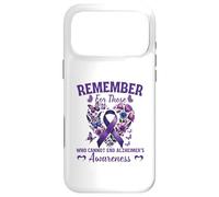 Remember For Those Who Cannot Alzheimer's Awareness Ribbon Case for iPhone 17 Pro Max
