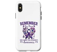 Remember For Those Who Cannot Alzheimer's Awareness Ribbon Case for iPhone X/XS