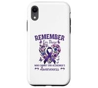Remember For Those Who Cannot Alzheimer's Awareness Ribbon Case for iPhone XR