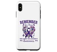Remember For Those Who Cannot Alzheimer's Awareness Ribbon Case for iPhone XS Max