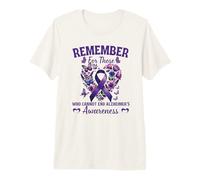 Remember for Those Who Cannot Alzheimer's Awareness Ribbon Premium T-Shirt