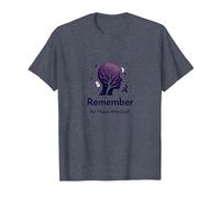 Remember for Those Who Cant Alzheimers Awareness Support T-Shirt, Men, Heather Blue, S