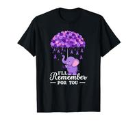 Remember for You Elephant Alzheimer's Awareness Value Graphic T-Shirt
