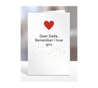 Remember I love you Dada, Card, Funny, Joke, Gifts, For Men, Women, Anniversary cards, Birthday, him her, from, presents for Christmas, A5-304a_75