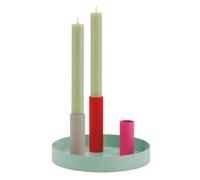 REMEMBER Luna Mini Magnetic Candle Holder Blue 4 Coloured Magnetic Candle Holders and Tray